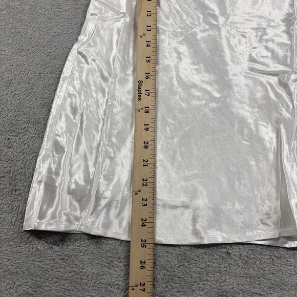 NWT For Love & Lemons Hazel White Satin Mini Dress With Gloves Size XS - Picture 8 of 12